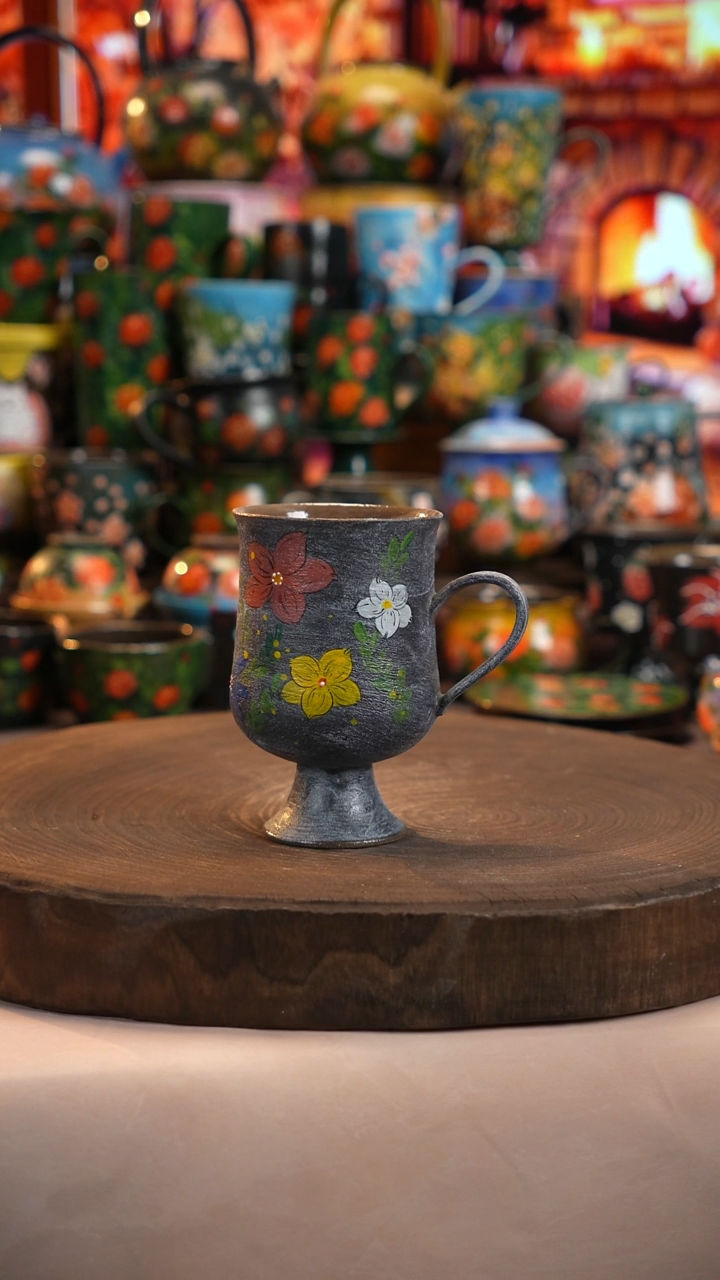 油画  釉下彩   杯子 