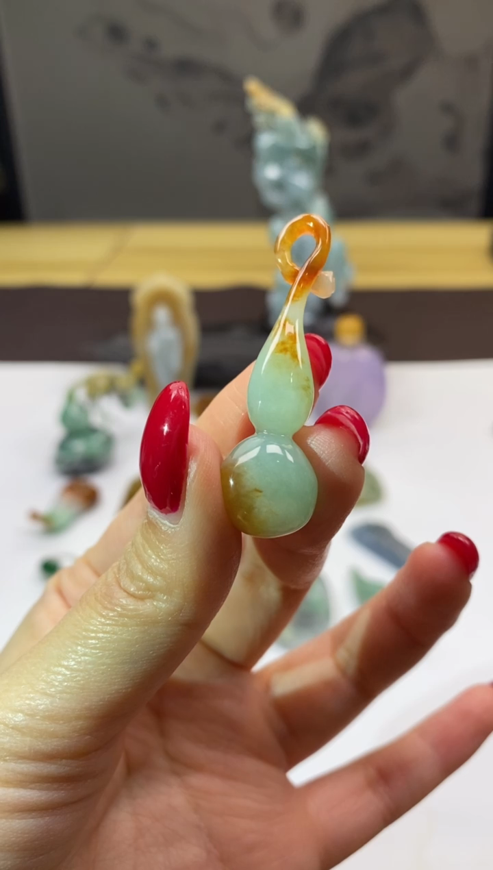 未镶嵌挂件翡翠葫芦