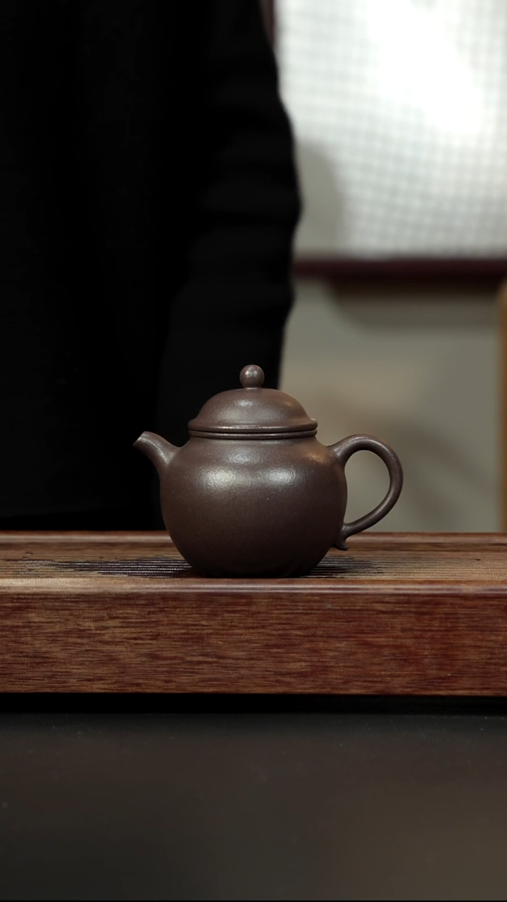 茶壶紫砂粗砂紫泥 秋水