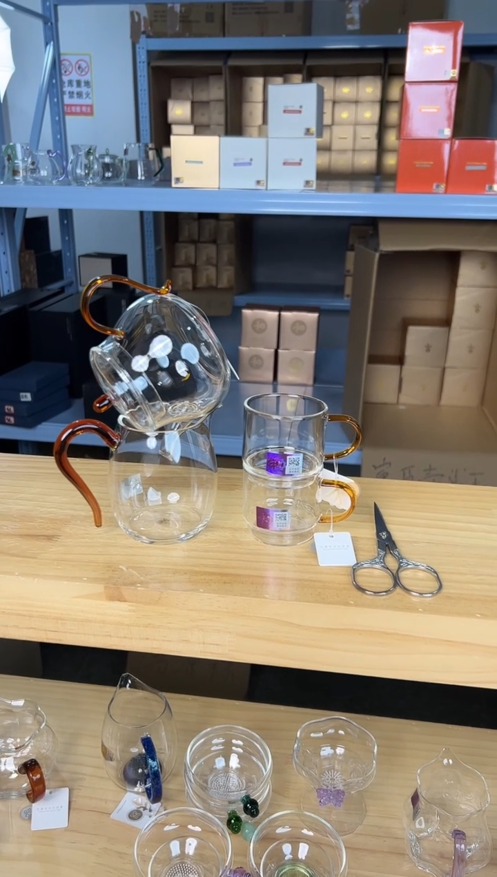 青云壶+慕然+逸杯一对 琥珀+茶剪