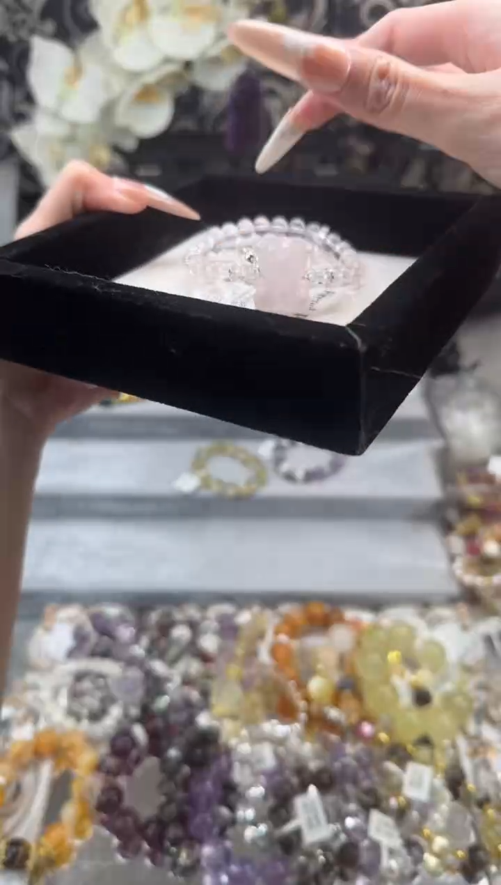 【闪购商品】烟晶手链银S925镶嵌天然水晶 多样性发货