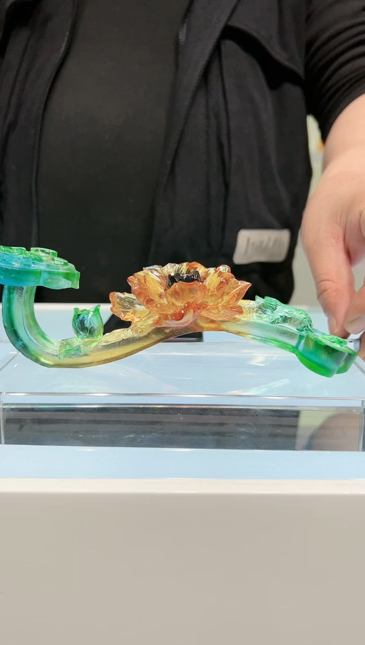 【闪购商品】茶宠古法琉璃花开富贵如意