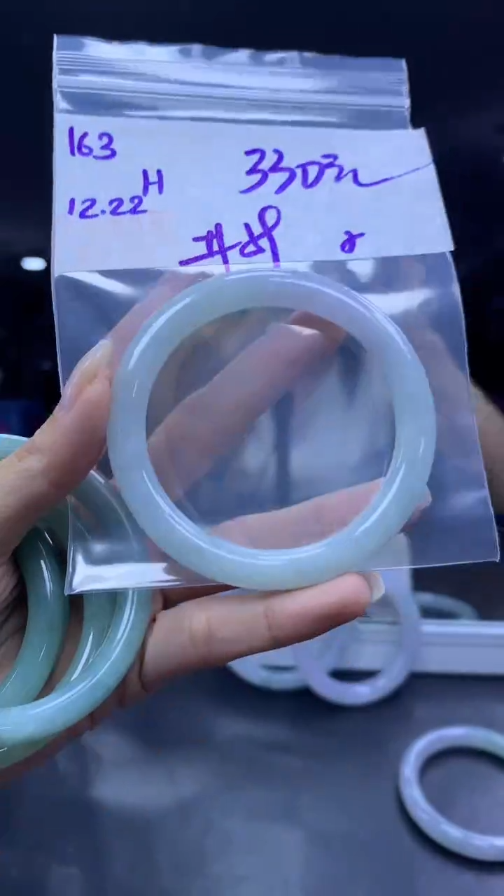 未镶嵌定制翡翠163手镯59纹+330元+拍一发一