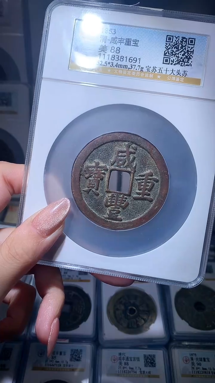 【闪购商品】铜咸丰重宝宝苏五十大头苏