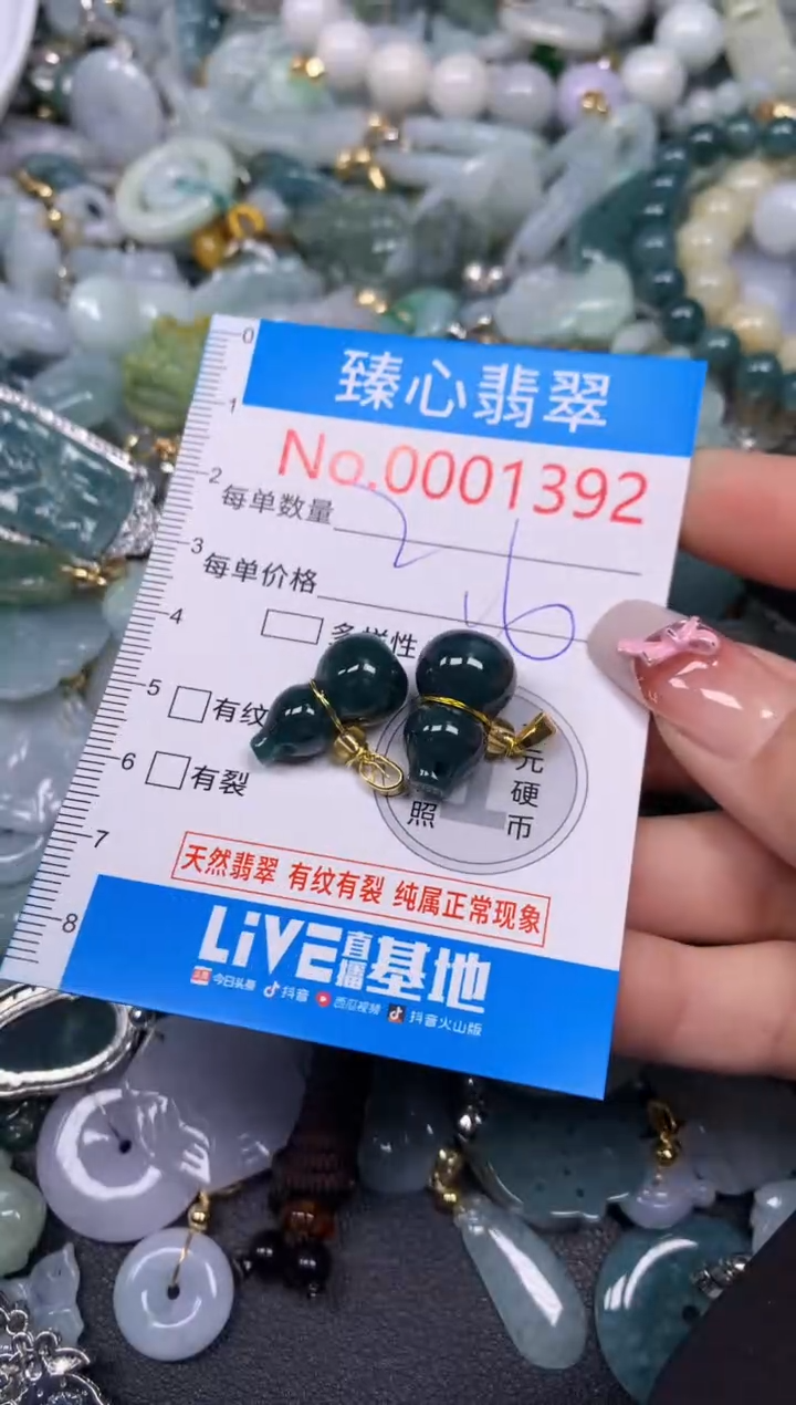 【闪购商品】翡翠颈饰未镶嵌含绳0001392