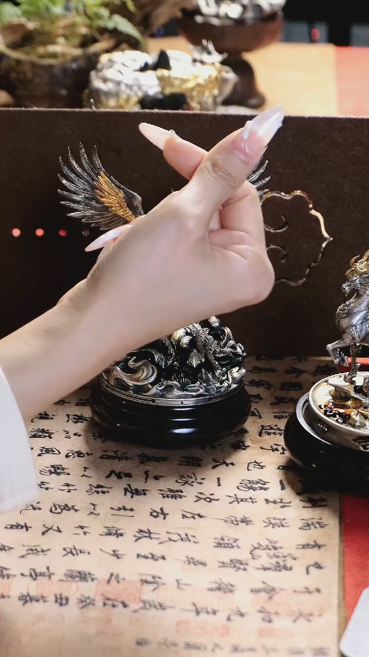 【闪购商品】境秋镀金麒麟摆件