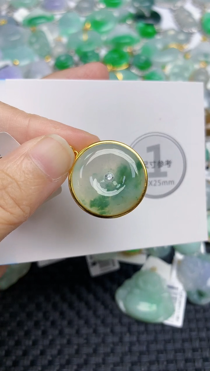 颈饰未镶嵌翡翠天然缅甸A货翡翠百元以上9元证书费自理