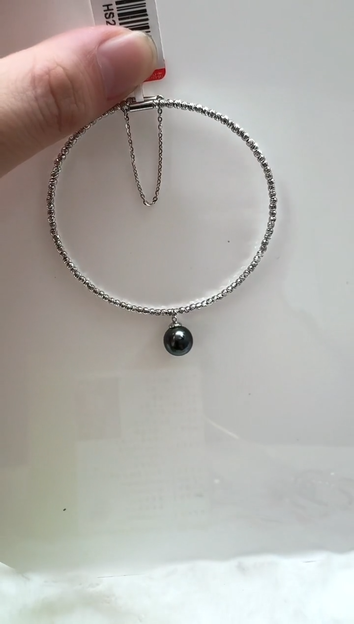 【闪购商品】海水珍珠AQ银S925镶嵌海水珍珠手镯@@HS203