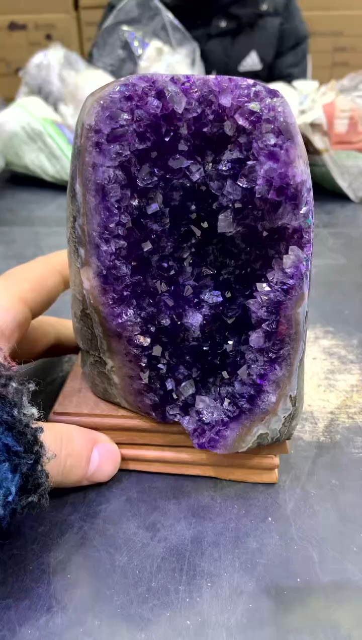 【闪购商品】水晶摆件未镶嵌天然高品质紫晶970