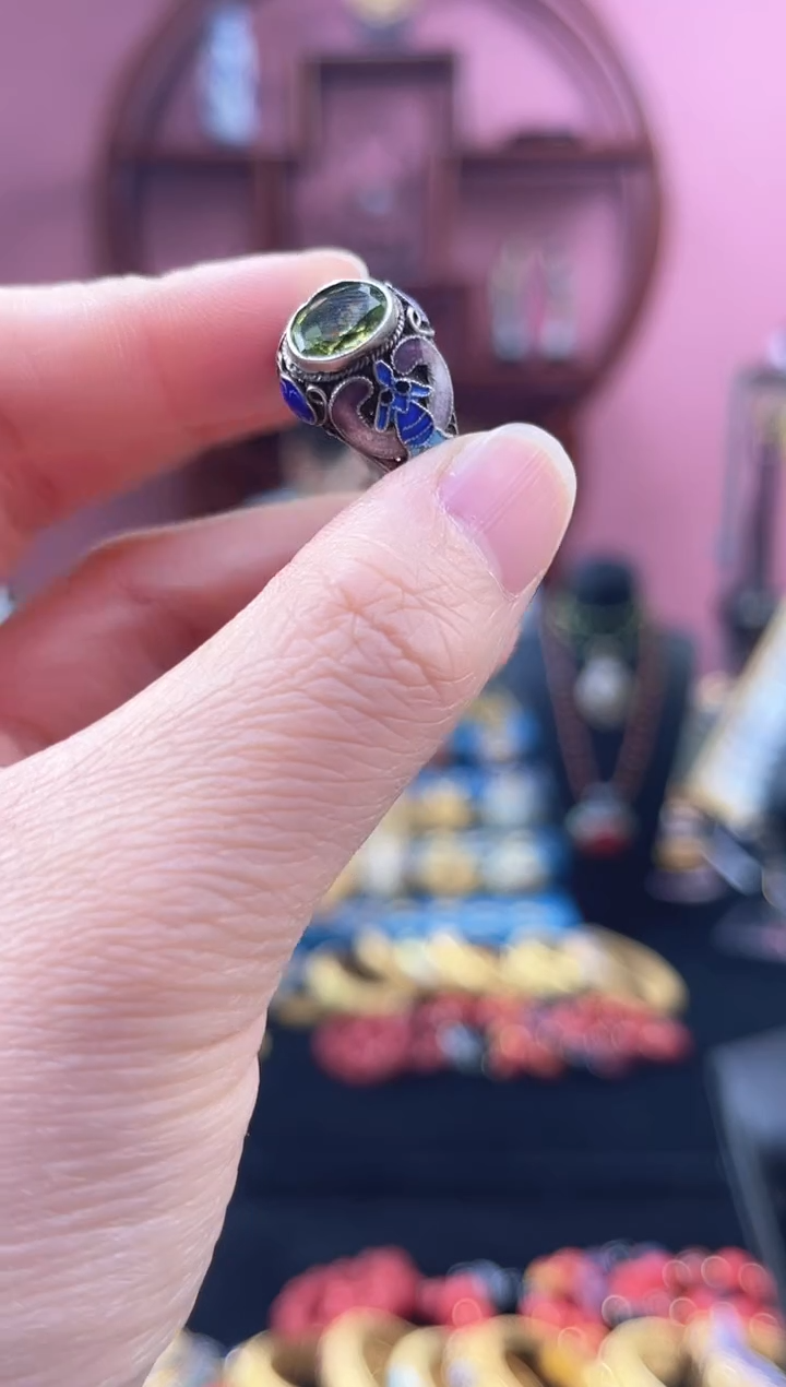 非遗 花丝镶嵌 开口戒 