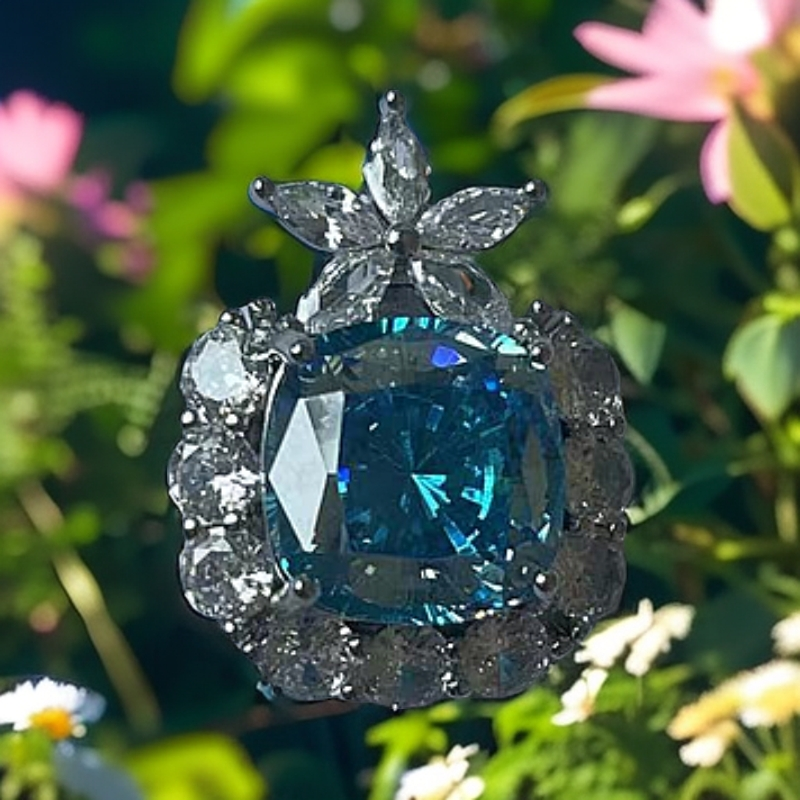 臻选吊坠 经典百搭设计蓝色吊坠AW39