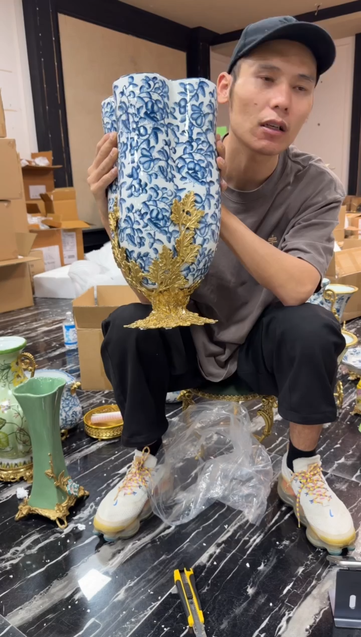 黄铜A***竹黛姿家居装饰品摆件  