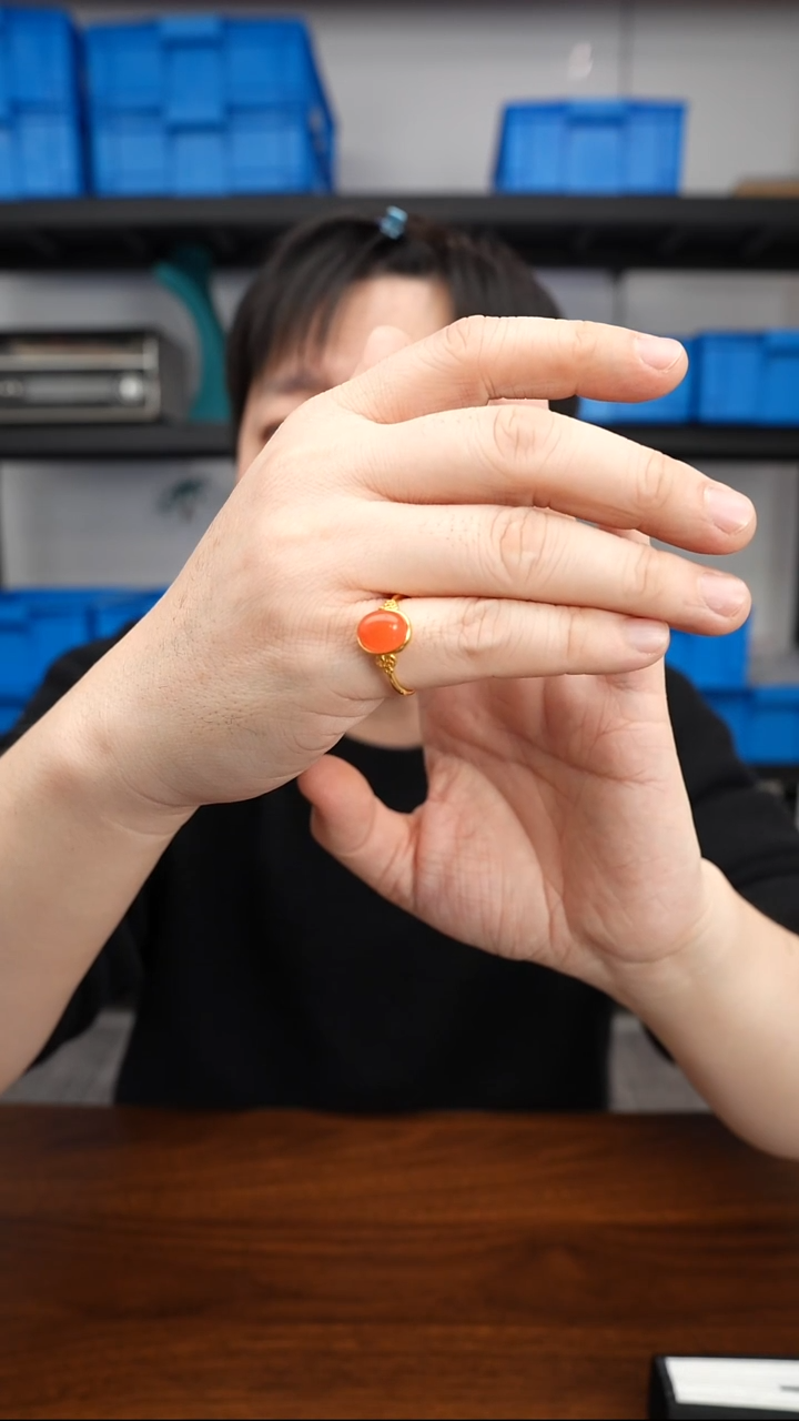 未镶嵌戒指南红玛瑙0102DL312戒指