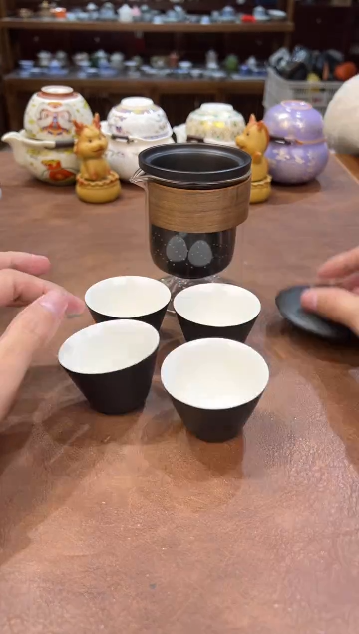 真的很便宜会开片的旅行茶具1