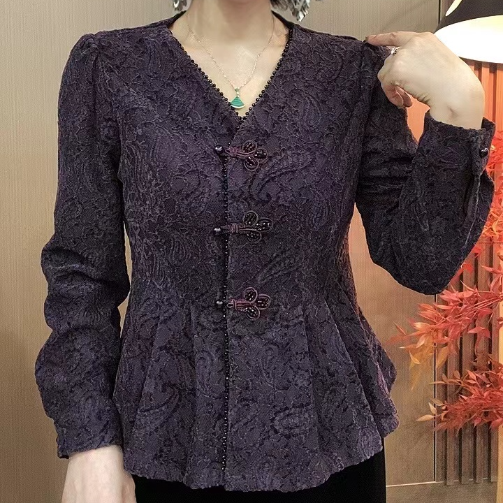 2025秋季新款长袖气质洋气时尚女士上衣打底衫#81016