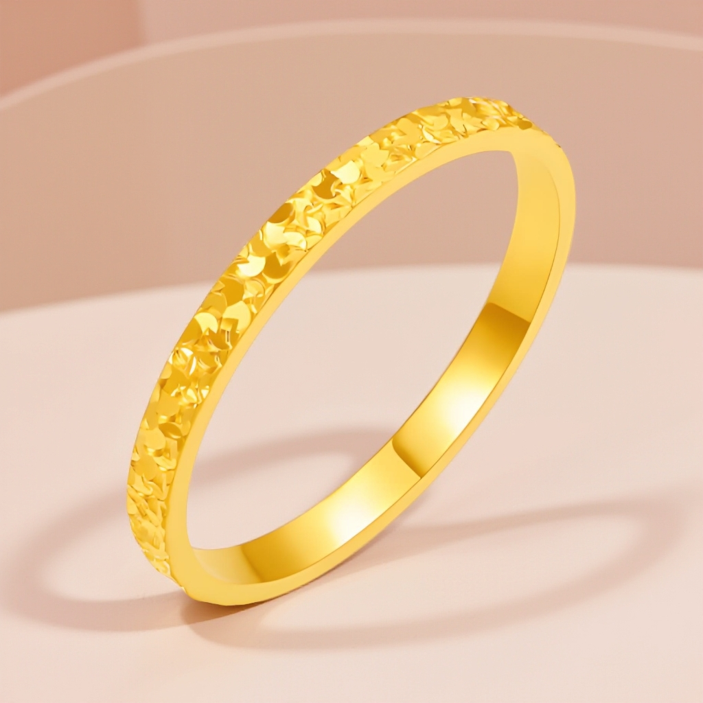 戒指 【水贝直发】999渡k碎冰冰戒