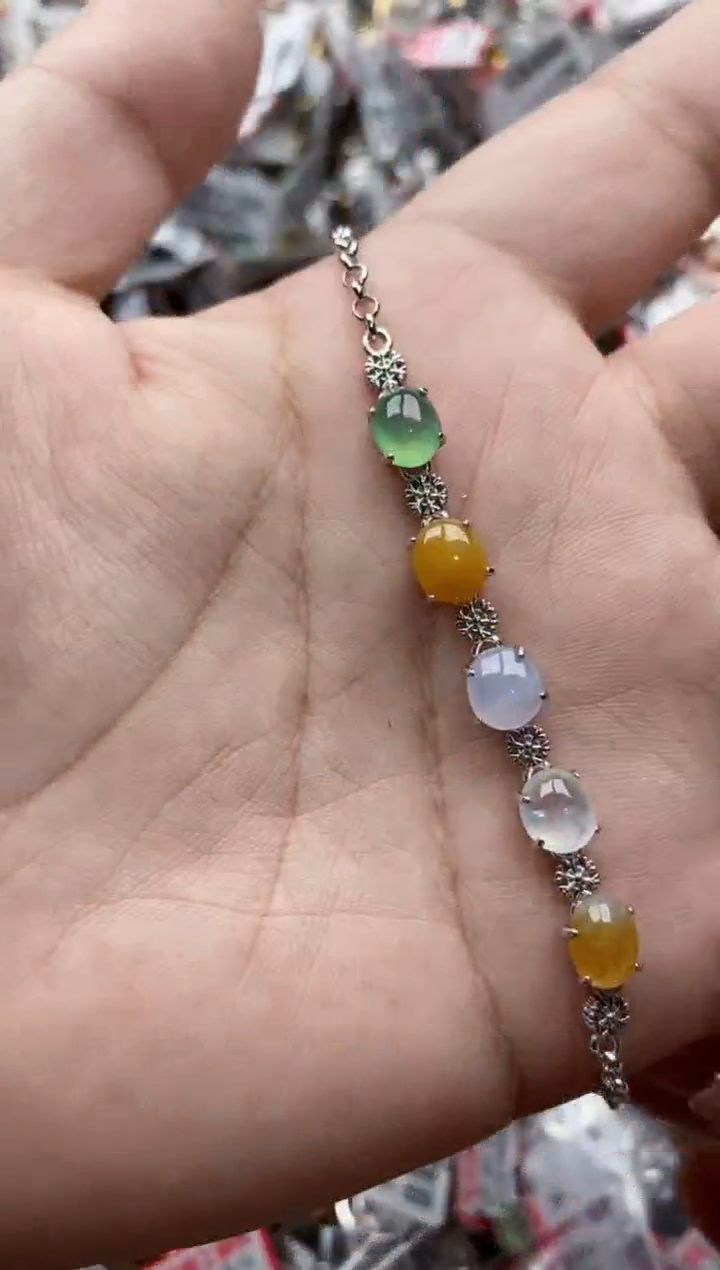 【闪购商品】翡翠戒指银S925镶嵌22222---6