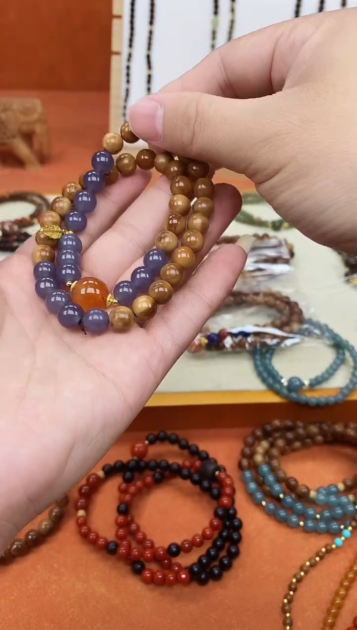 手串库克未镶嵌08库克烟紫双微瑕