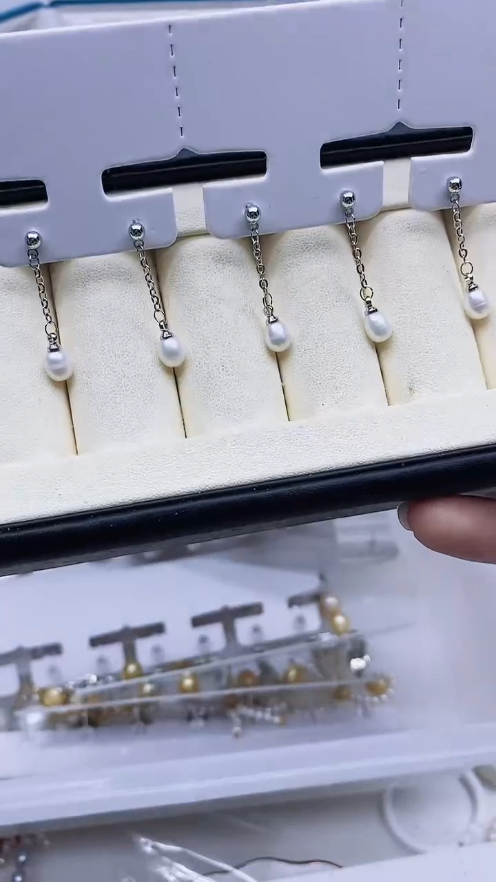 未镶嵌耳饰淡水珍珠耳环多样性发其一