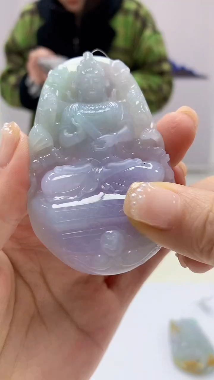 【闪购商品】定制翡翠未镶嵌3123ms-毛货挂件68