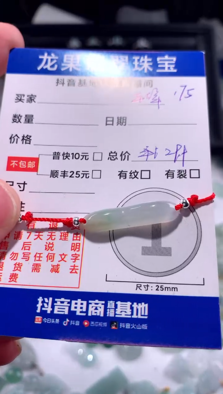 【闪购商品】翡翠颈饰未镶嵌手牌175