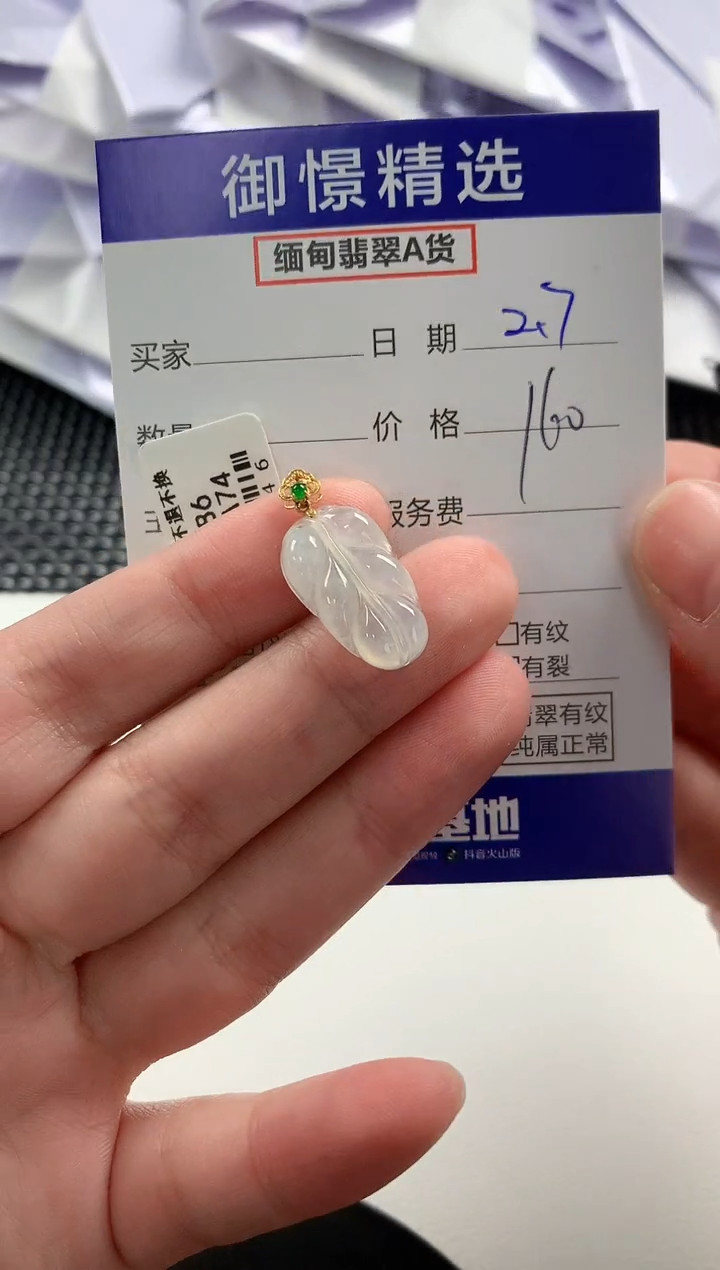 【闪购商品】翡翠颈饰18K金镶嵌1            