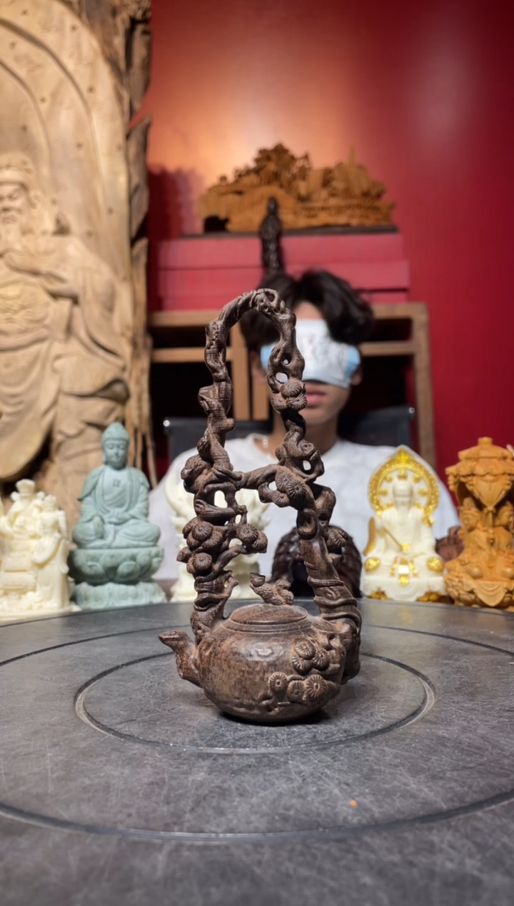 风车木（黑檀木）无事牌(直播推荐)     