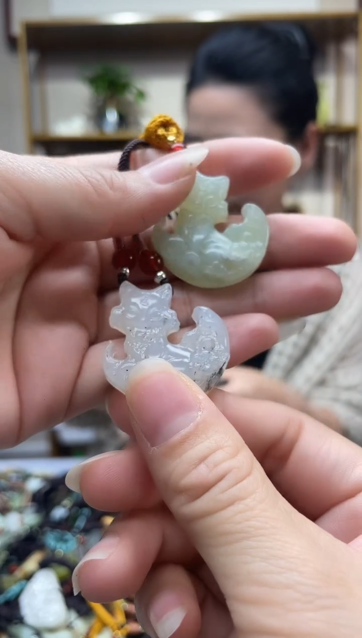 未镶嵌岫玉吊坠多样性发货*拍一发一