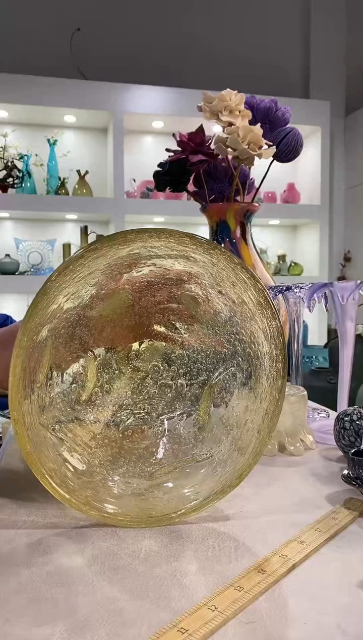 慕忆家手作琉璃花瓶瑕疵
