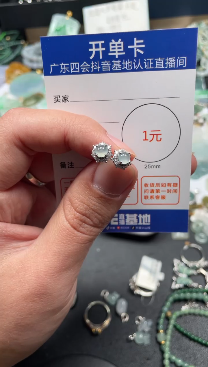 【闪购商品】翡翠颈饰未镶嵌耳钉