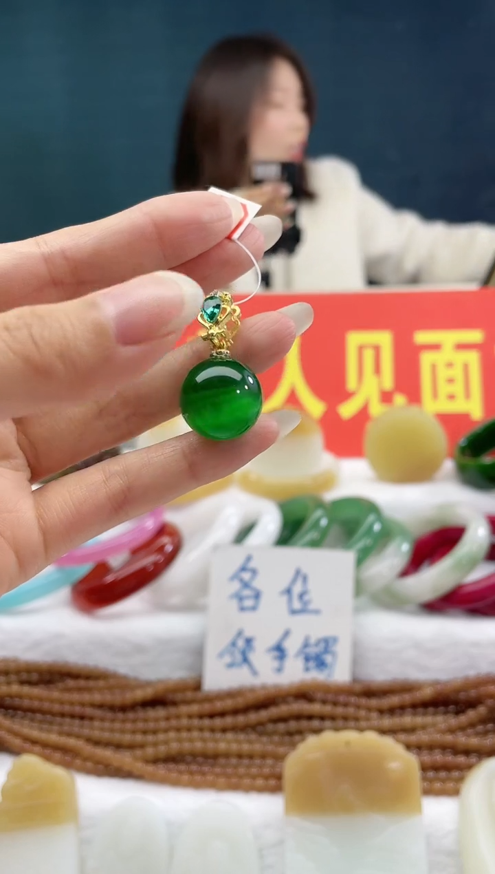【闪购商品】石英质玉戒指合金17