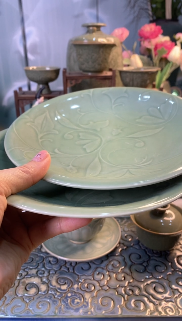 【闪购商品】微瑕8英寸玉兰圆盘b000005】6个