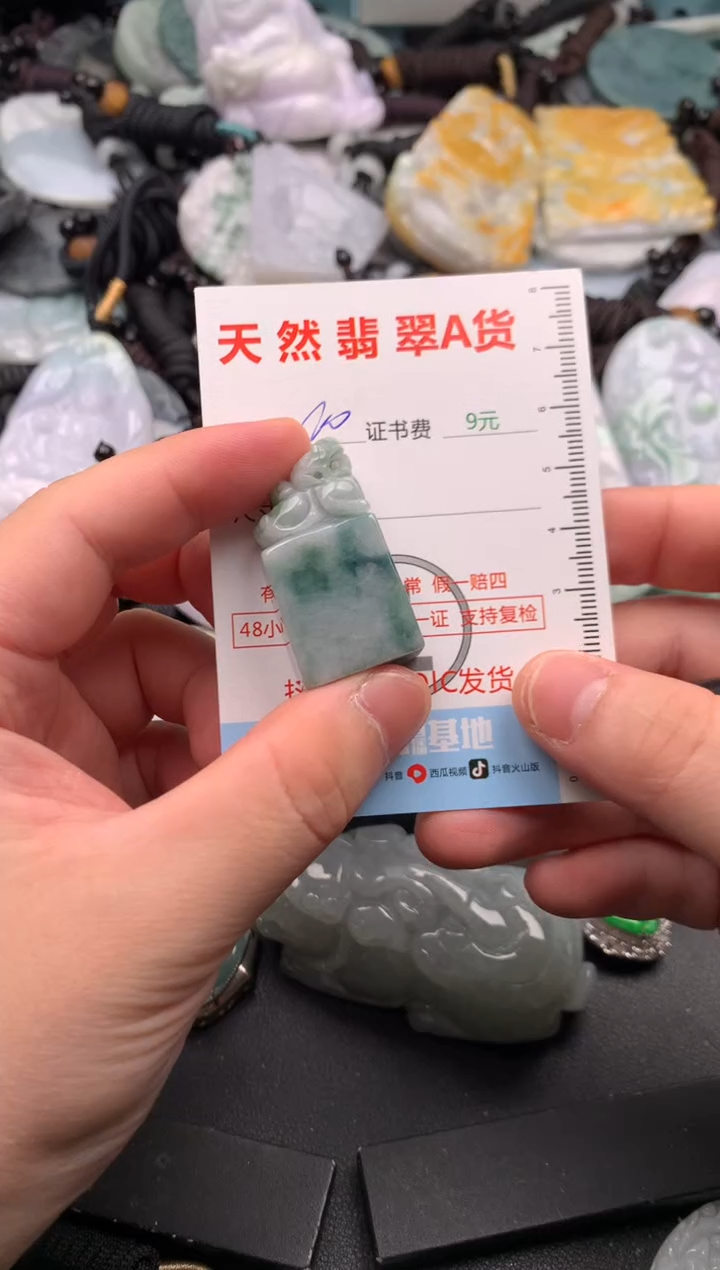 翡翠未镶嵌吊坠(不含链)1
