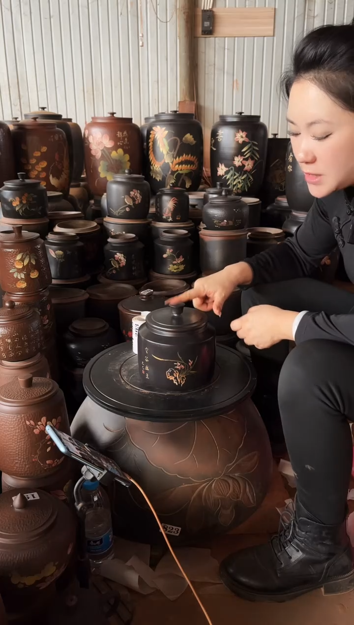 【闪购商品】壶瑕疵茶叶罐德中彩填 293