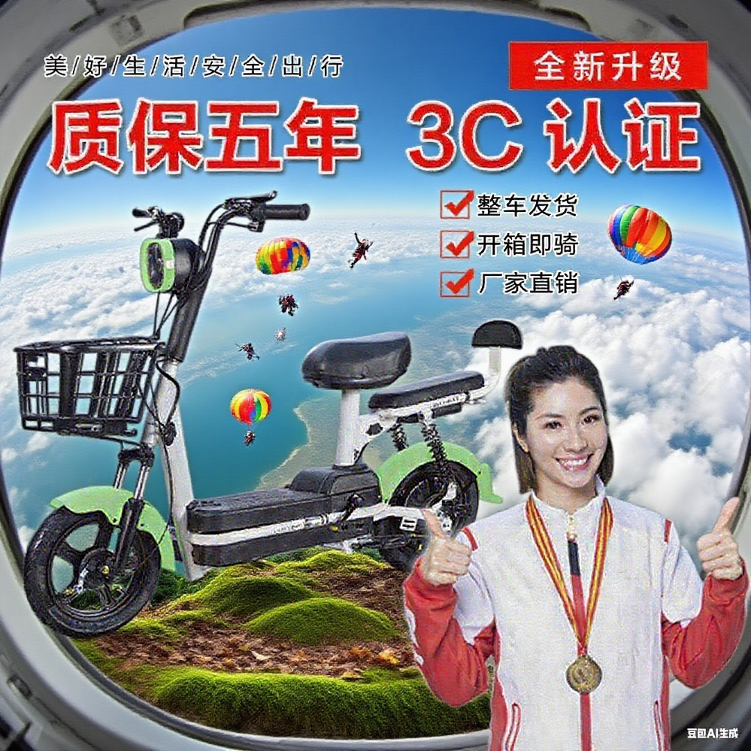GML新国标电动自行车长跑王爬坡王锂电池大马力长续航幻影