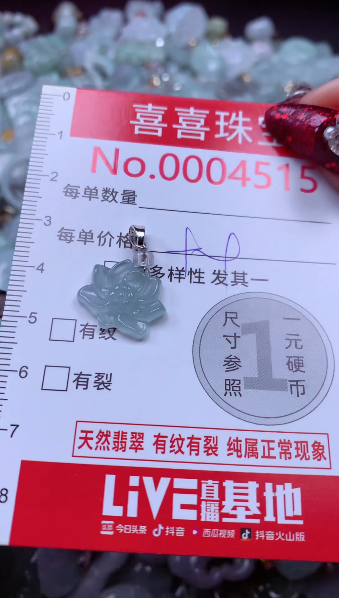 颈饰未镶嵌翡翠4515