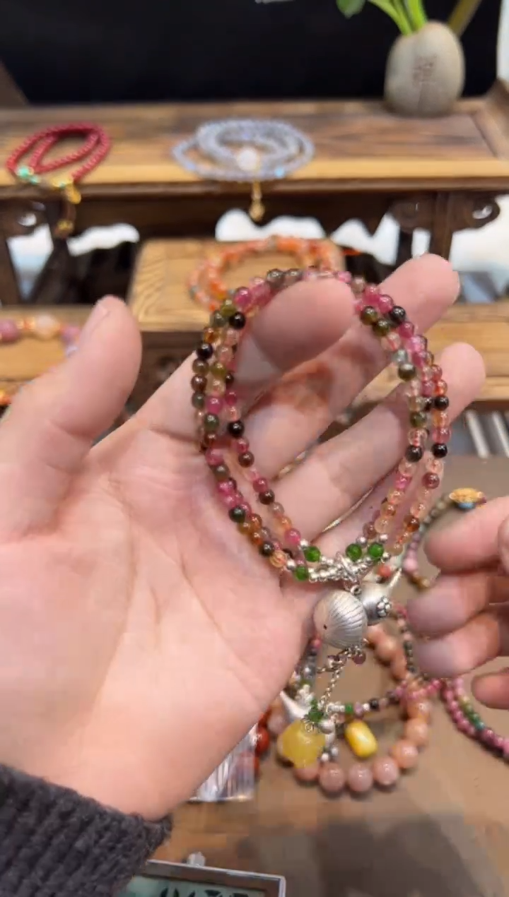 【闪购商品】碧玺手串未镶嵌手饰@@