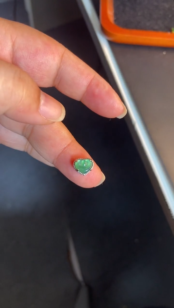 吊坠(不含链)银S925镶嵌翡翠1