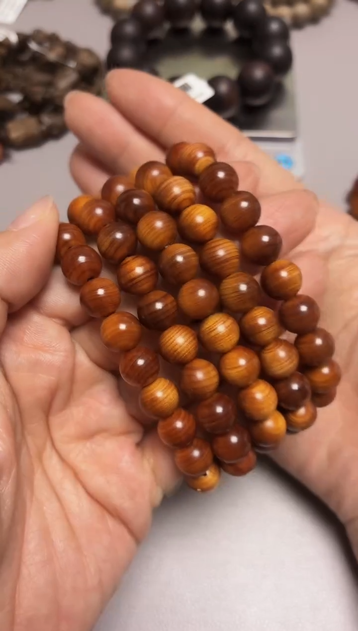 柏木手串/手链崖柏圆珠单圈1.0多样性发其一