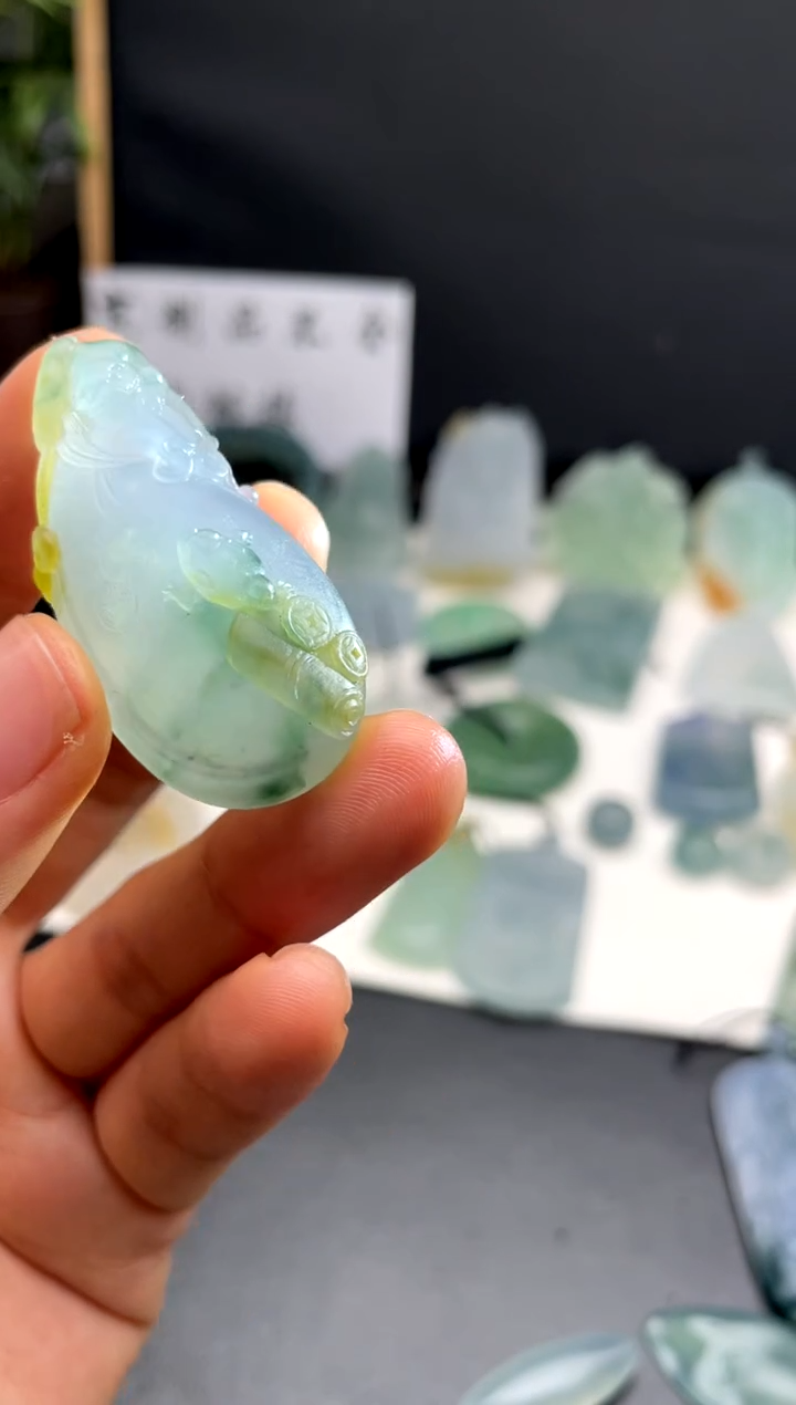 【闪购商品】定制翡翠未镶嵌钱袋