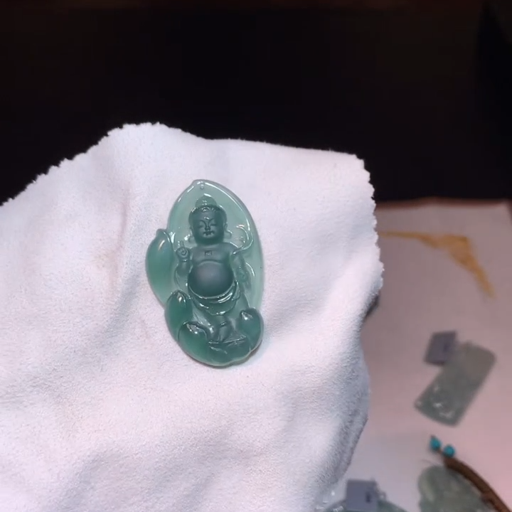 天然A货翡翠太子佛吊坠*DKDS/51/多样性发/1件