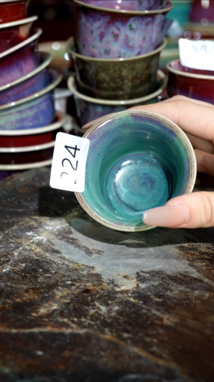 摆件精品窑变钧瓷茶器