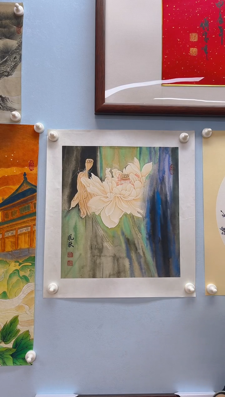 国画徐凤秋老师荷花作品