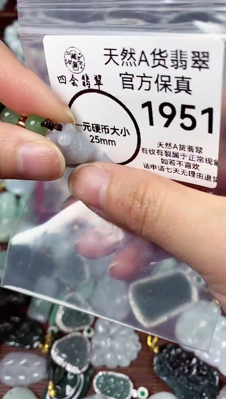 【闪购商品】翡翠颈饰未镶嵌天然A货翡翠1951