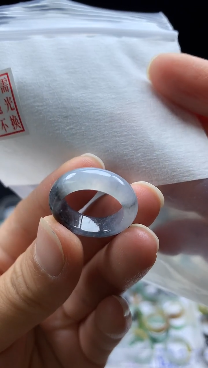 未镶嵌定制翡翠毛货需精细抛光戒圈11#