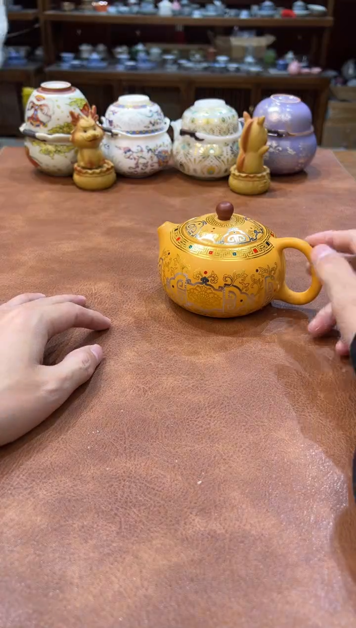 真的很便宜会开片的旅行茶具