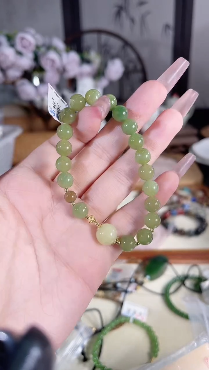 手链未镶嵌和田玉多样性发货其一默认天然特征