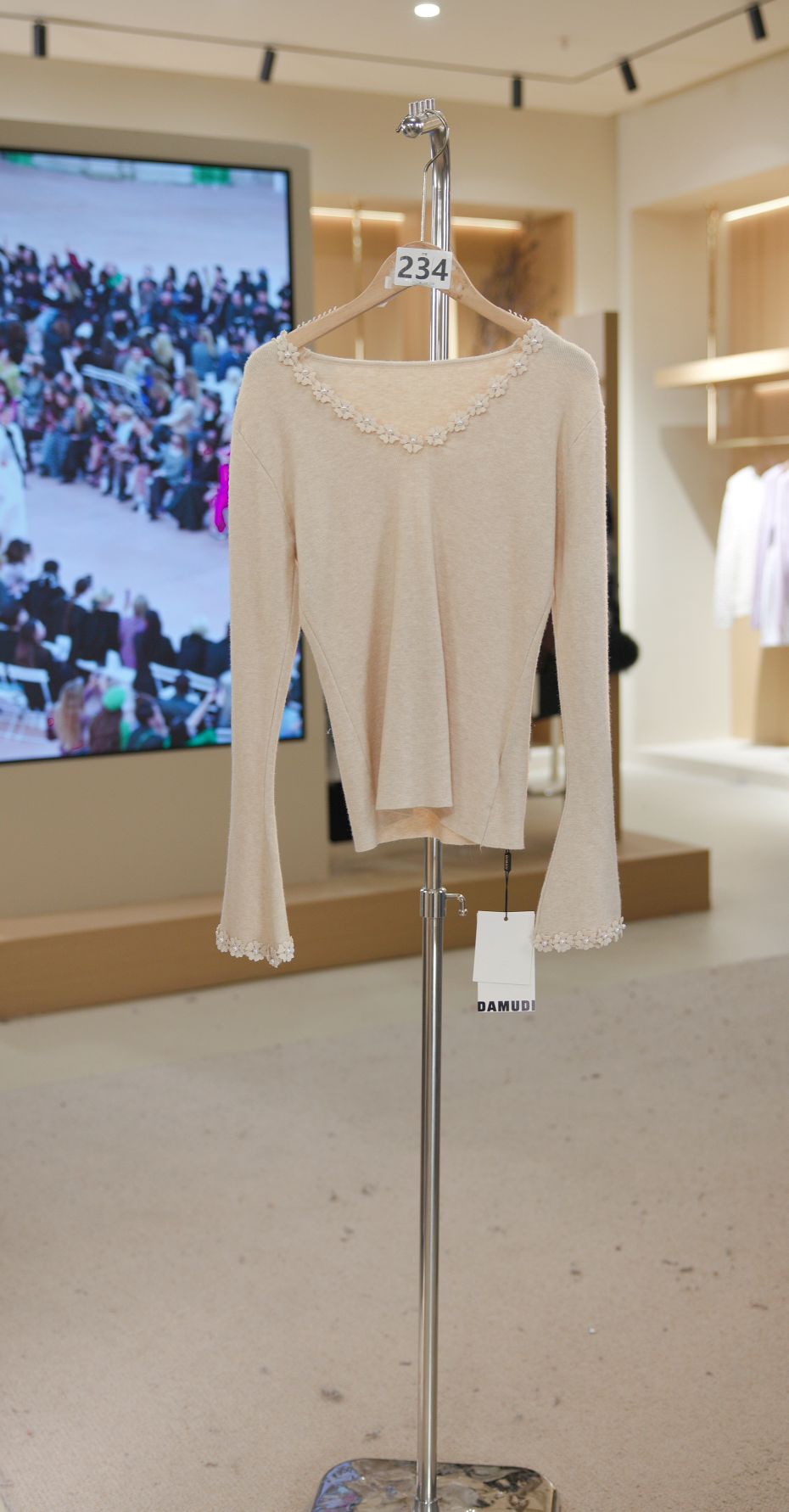 906-5848卡其 秋冬常规款百搭气质秋季毛针织女装