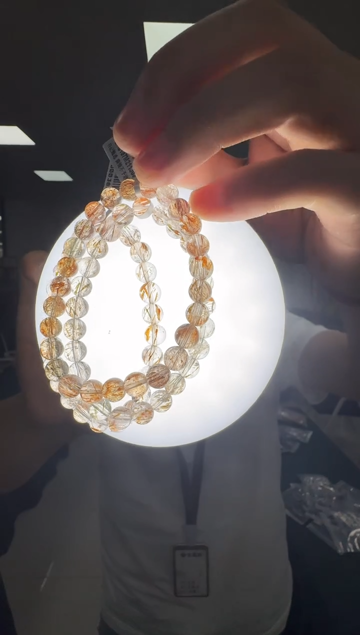 水晶手链未镶嵌CK2197 约7mm多样性发一件