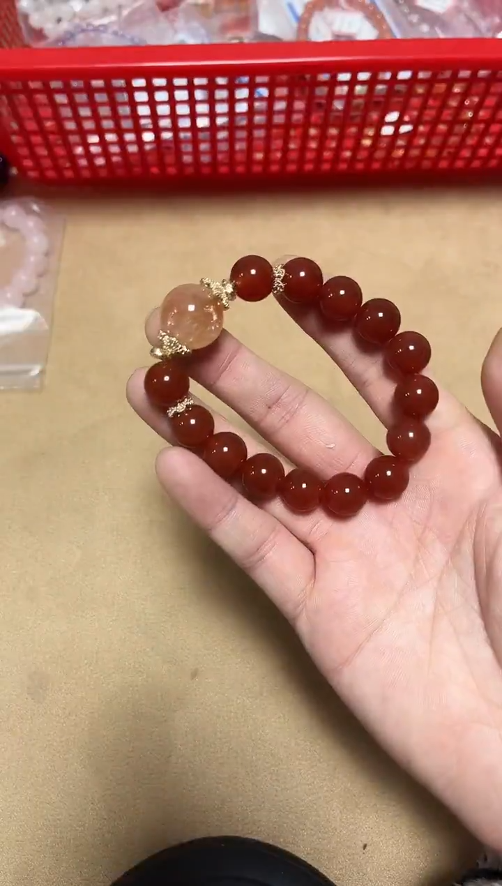 未镶嵌手链水晶20-93红玛瑙手串